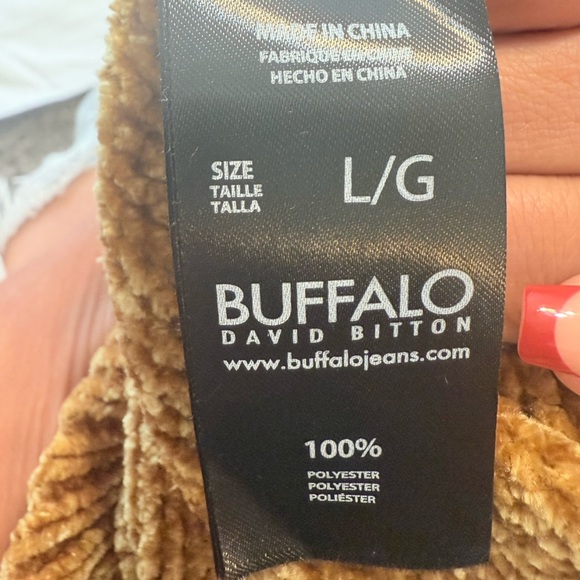 Buffalo David Bitton Women’s Yellow Knit Sweater Size L Long Sleeve Cut Out Back - Picture 10 of 10